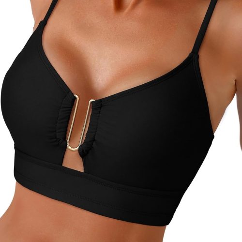 Push Up Bikini Tops for Women U-Wire Cutout Swimsuit Summer Beach Bathing Suit Tops Only