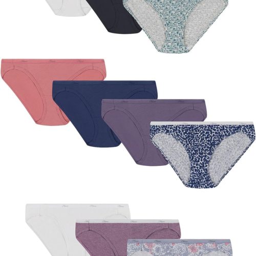Women Underwear Pack Full-Coverage Cotton Blend Panties Moisture-Wicking Underwear for Women
