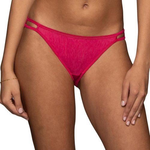 String Bikini Panties Silky Stretch Satin Trim