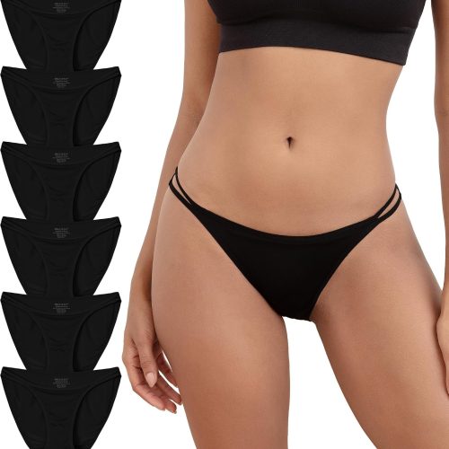 String Bikini Panties for Women Sexy Silky Cheeky Underwear