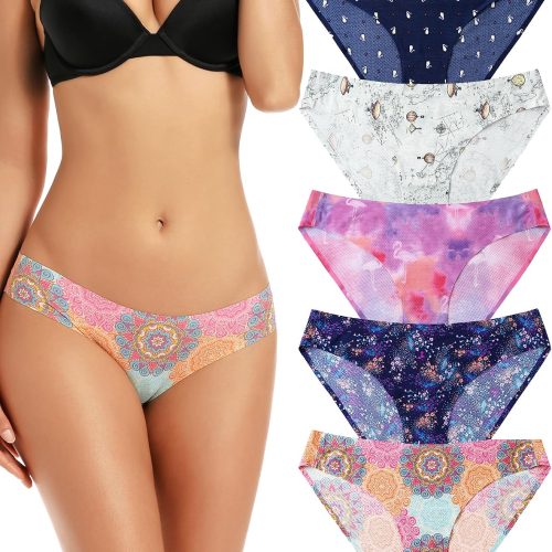 Women Bikini Underwear Seamless Breathable Ladies Panties No Show Comfortable Briefs Undies Invisible Hipster
